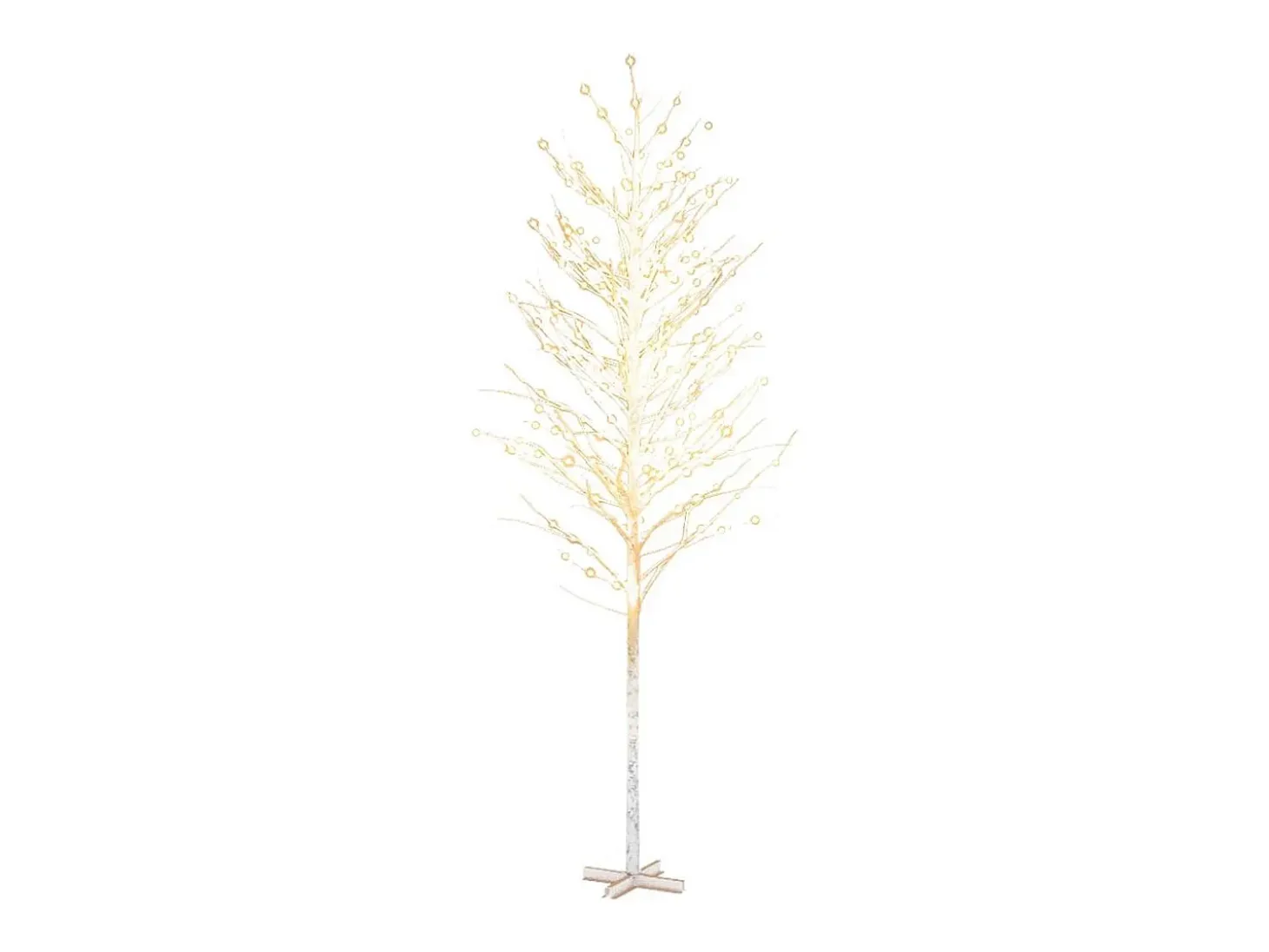 Árvore c/ 672 luzes LED 400 cm bétula branco quente