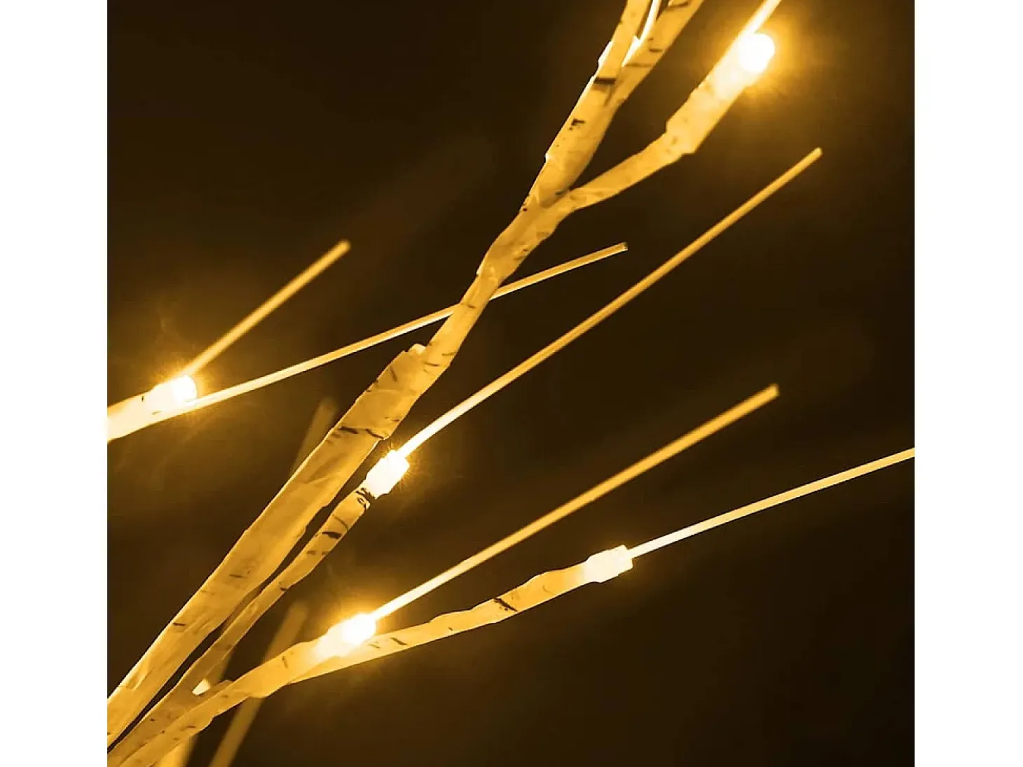 Árvore c/ 672 luzes LED 400 cm bétula branco quente