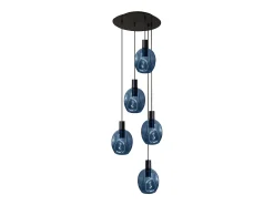 Suspensão TOSEL VINGOLF vidro conjunto lilás D60 x H100 cm