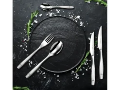Talheres 24 peças Figura em Aço Inoxidável Brilhante - Design Moderno e Elegante