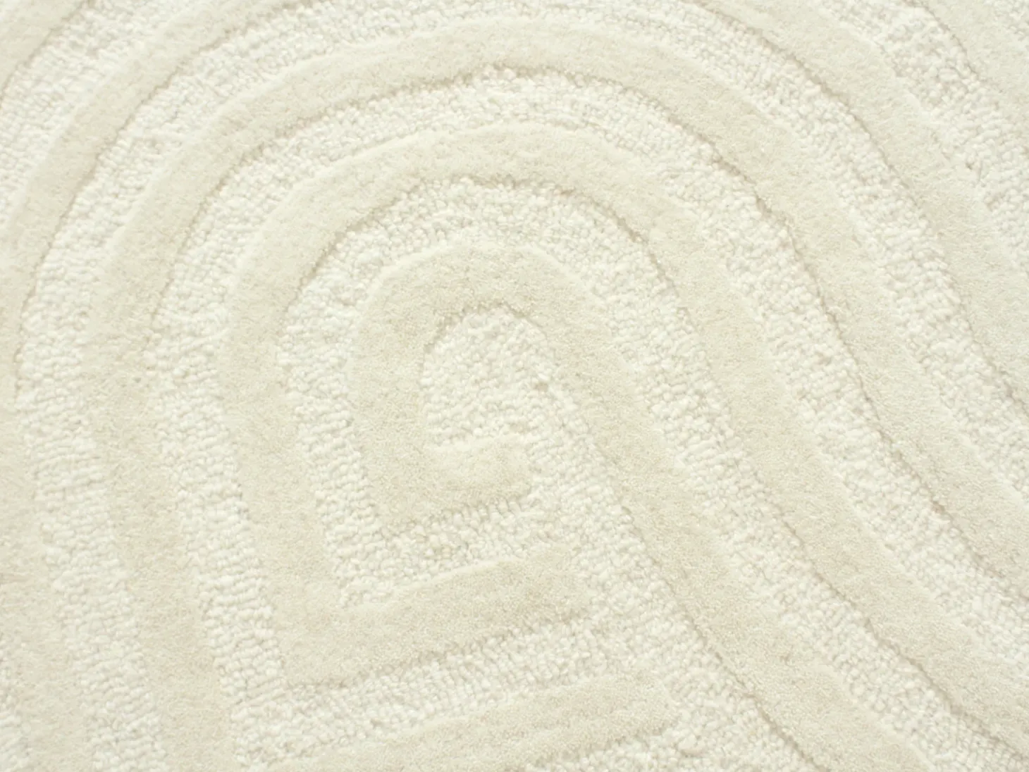 Tapete 100% lã tufado à mão, 160 x 230 cm, Branco pérola, LUZAN