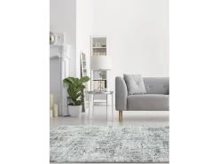 Tapete abstrato - 200x290cm - cinza, branco - Orion Abstract Silver