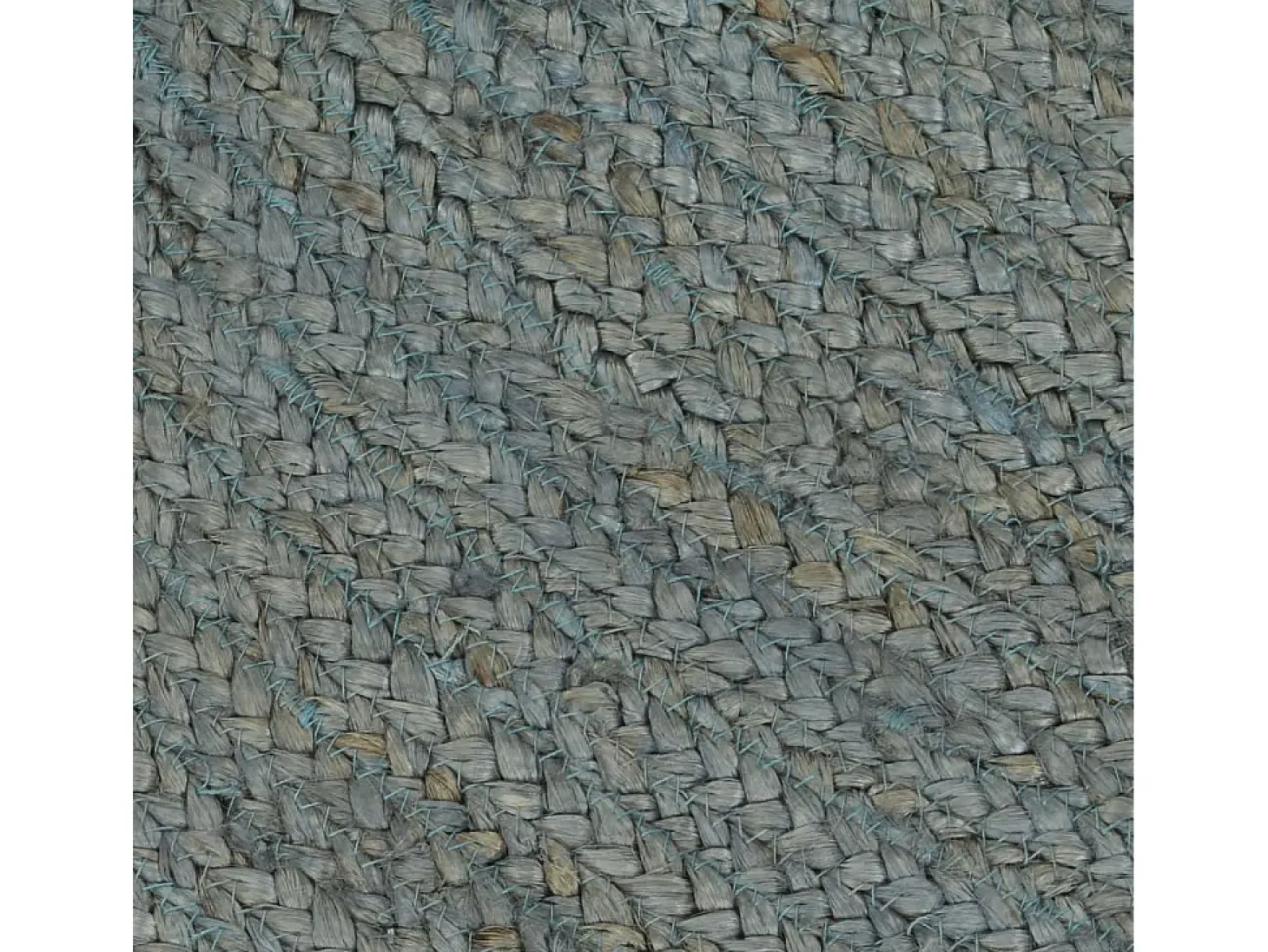 Tapete artesanal em juta redondo 120 cm verde azeitona PT676487