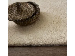 Tapete berbere feito à mão em lã 200x250 cm branco Taza Royal