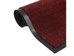 Tapete controlo pó retangular tufado 2pcs 60x90cm vermelho PT224955