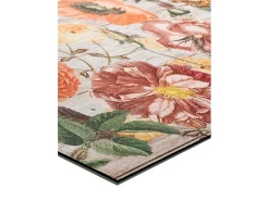 Tapete cozinha - desenhos com flores - multicolorido - 52 x 200 cm - RICCI