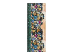 Tapete cozinha - desenhos de paisagens - multicolorido - 52 x 100 cm - RICCI