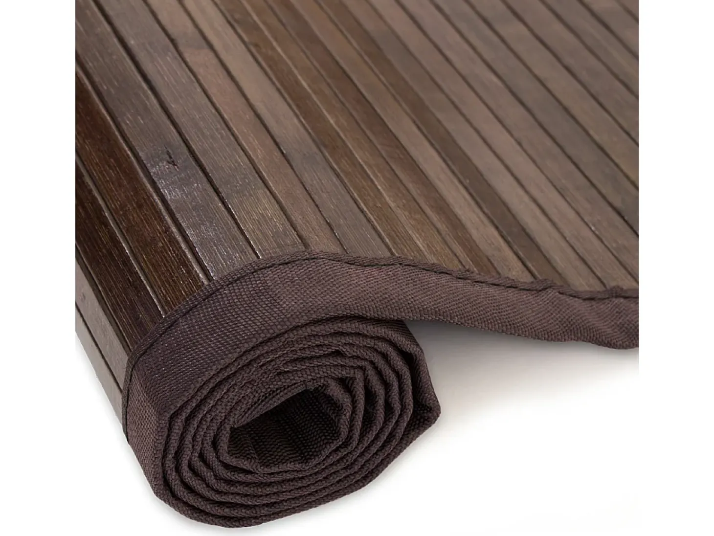 Tapete de Bambu 80x240 cm Castanho