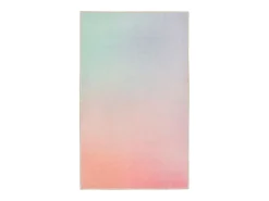 Tapete de banho estampado com pêlo macio 60x100 cm multicolorido pastel Ariella