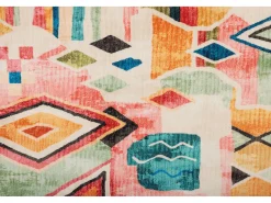 Tapete de banho estampado com pêlo macio 60x100 cm multicolorido Ariella