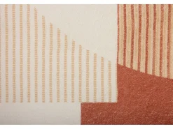 Tapete de banho estampado com pêlo macio 60x100 cm cinza múltiplo Ariella