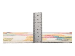 Tapete de banho estampado com pêlo macio 50x60 cm multicolorido Ariella