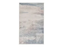 Tapete de banho estampado com pêlo macio 70x120 cm bege múltipla Ariella
