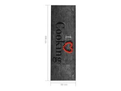 Tapete de cozinha lavável com design Cooking 60x300 cm PT443220