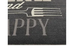 Tapete de cozinha lavável 60x180 cm veludo padrão cozinha preto PT591851