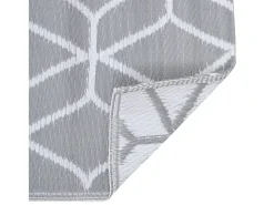 Tapete de Exterior ARAKIL 160x230 cm em Cinzento - Estilo e Conforto para Seu Espaço