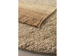 Tapete de juta e lã 120 cm diam.