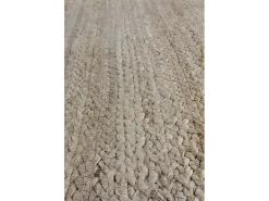 Tapete de juta natural com 150 cm de diâmetro