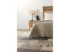 Tapete de lã e algodão de juta 240 cm diâmetro.