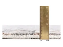 Tapete de lã feito à mão 150x150 cm cinza natural Nakarta