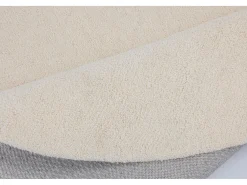 Tapete de lã tufado à mão em estilo berbere 150x150 cm branco natural Royal Berber