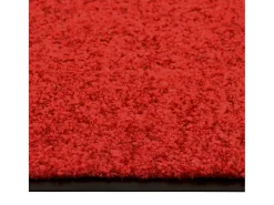 Tapete de porta lavável 60x90 cm vermelho PT365468