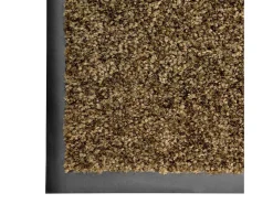 Tapete de porta lavável 90x120 cm castanho PT453434