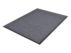 Tapete de porta 117x220 cm PVC cinzento PT887938