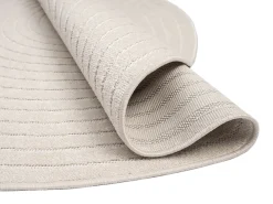Tapete design moderno boho - Creme - 120 cm Redondo - SANTO PLUS
