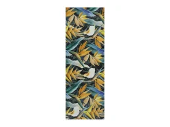 Tapete interior - Desenhos com folhas - amarelo - 52 x 200 cm - RICCI