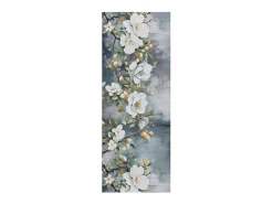 Tapete interior - desenhos com flores - multicolorido - 52 x 100 cm - RICCI