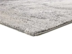Tapete interior - shaggy abstrato - cinza - 80 x 150 cm - KIVET