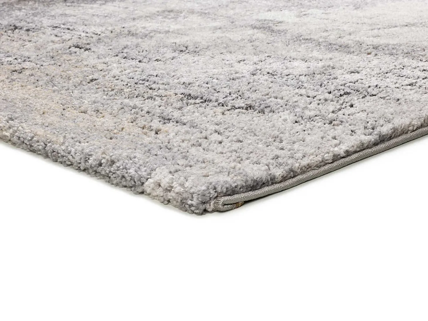 Tapete interior - shaggy abstrato - cinza - 80 x 150 cm - KIVET