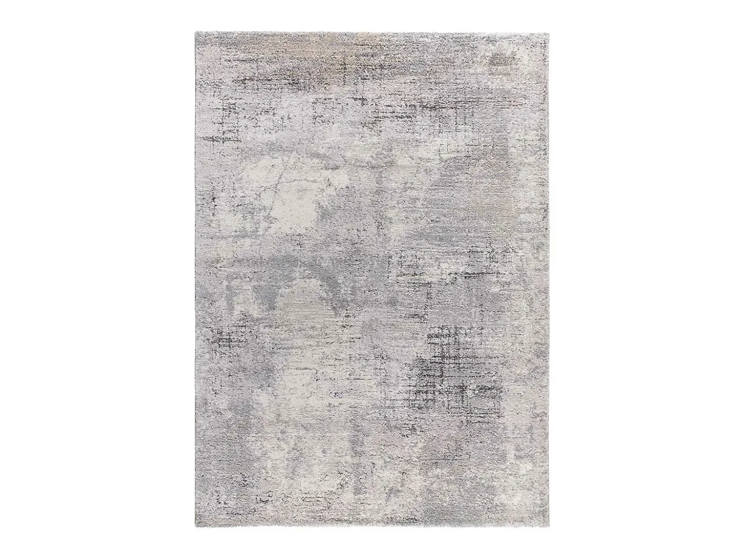 Tapete interior - shaggy abstrato - cinza - 80 x 150 cm - KIVET