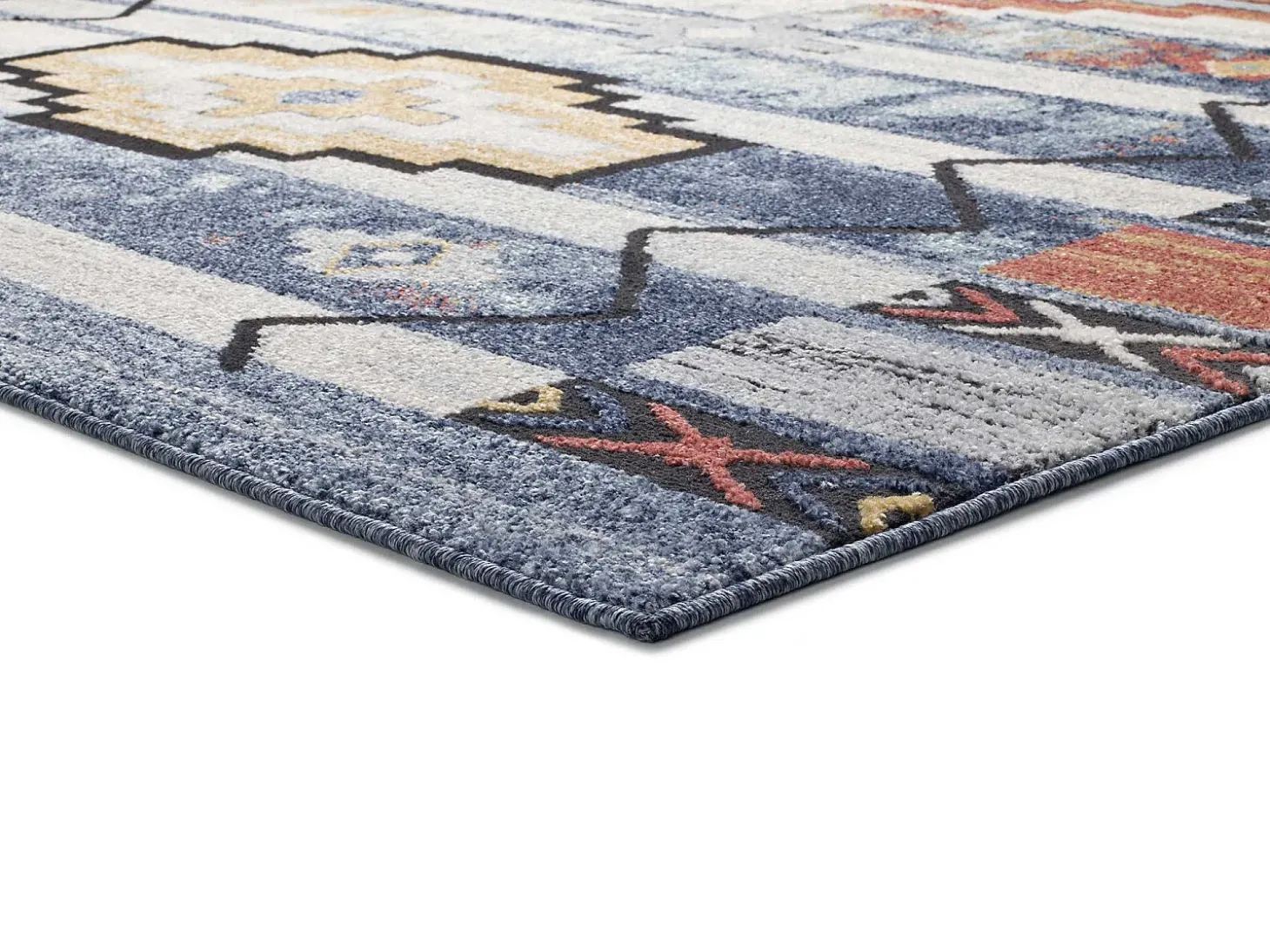 Tapete interior - étnico - multicolorido - 80 x 150 cm - MABEL