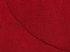 Tapete orgânico 100% lã tufado à mão 160 x 220 cm, Vermelho cereja - 2200g/m², ORUNI