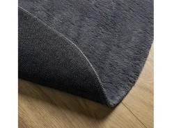 Tapete pelo curto macio e lavável HUARTE Ø 160 cm antracite PT107337