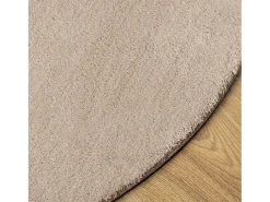 Tapete pelo curto macio e lavável HUARTE Ø 160 cm cor areia PT450527