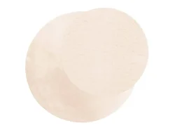 Tapete pelo curto macio e lavável HUARTE Ø 160 cm bege PT424020