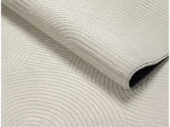 Tapete Rio sala estar antiderrapante arco, Creme, 240 x 340 cm