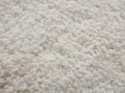Tapete shaggy de pêlo comprido com bordas onduladas, 160 x 230 cm, Branco, NERIDA