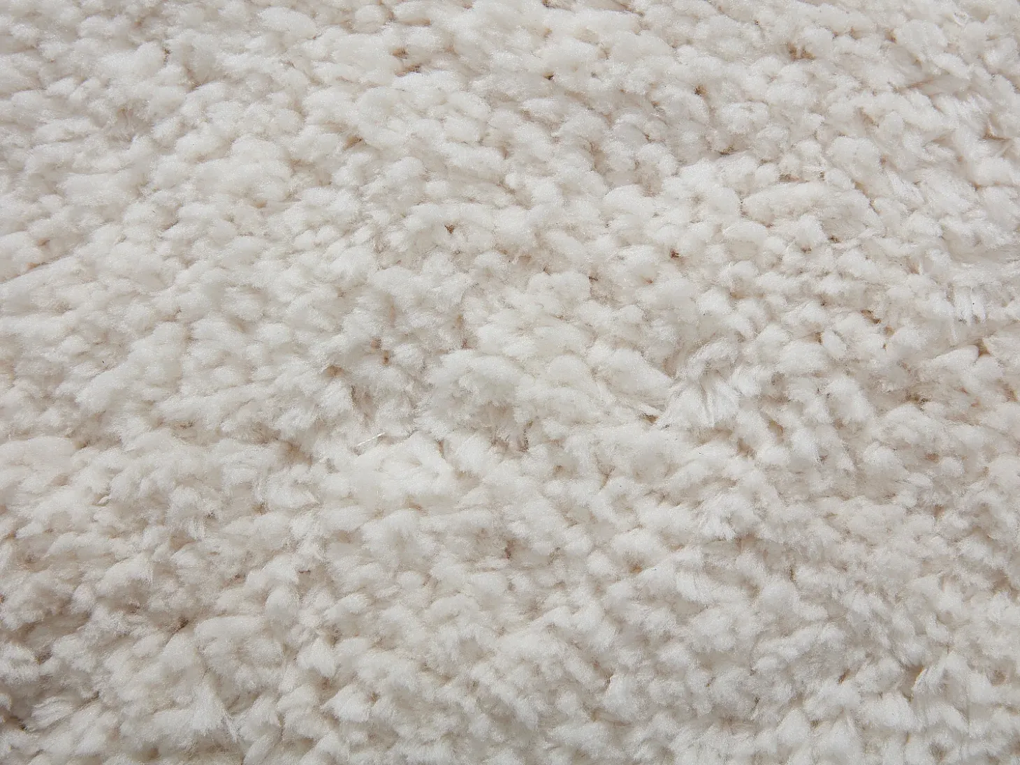 Tapete shaggy de pêlo comprido com bordas onduladas, 160 x 230 cm, Branco, NERIDA
