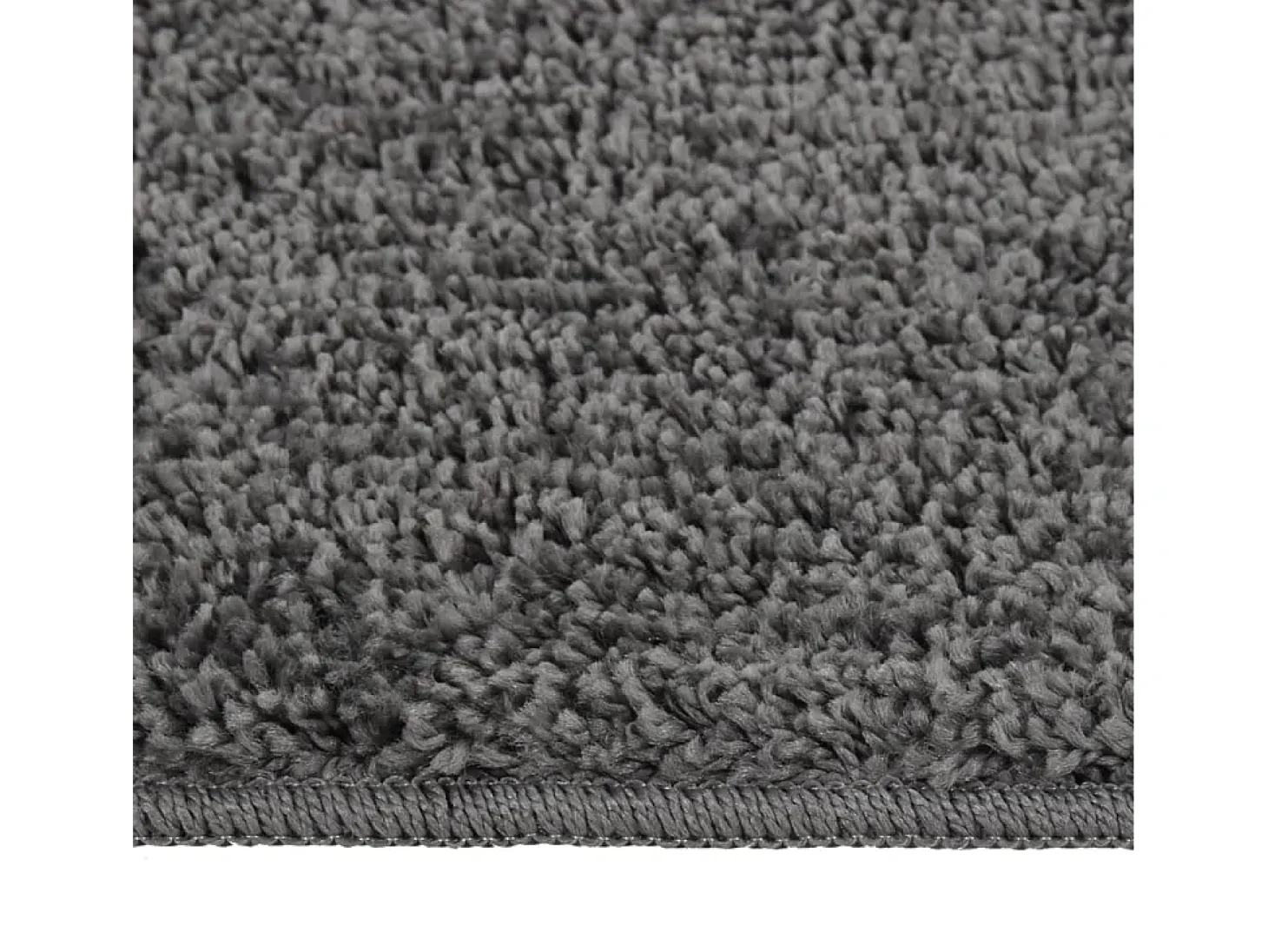 Tapete shaggy 80x150 cm antiderrapante cinzento-escuro PT638023