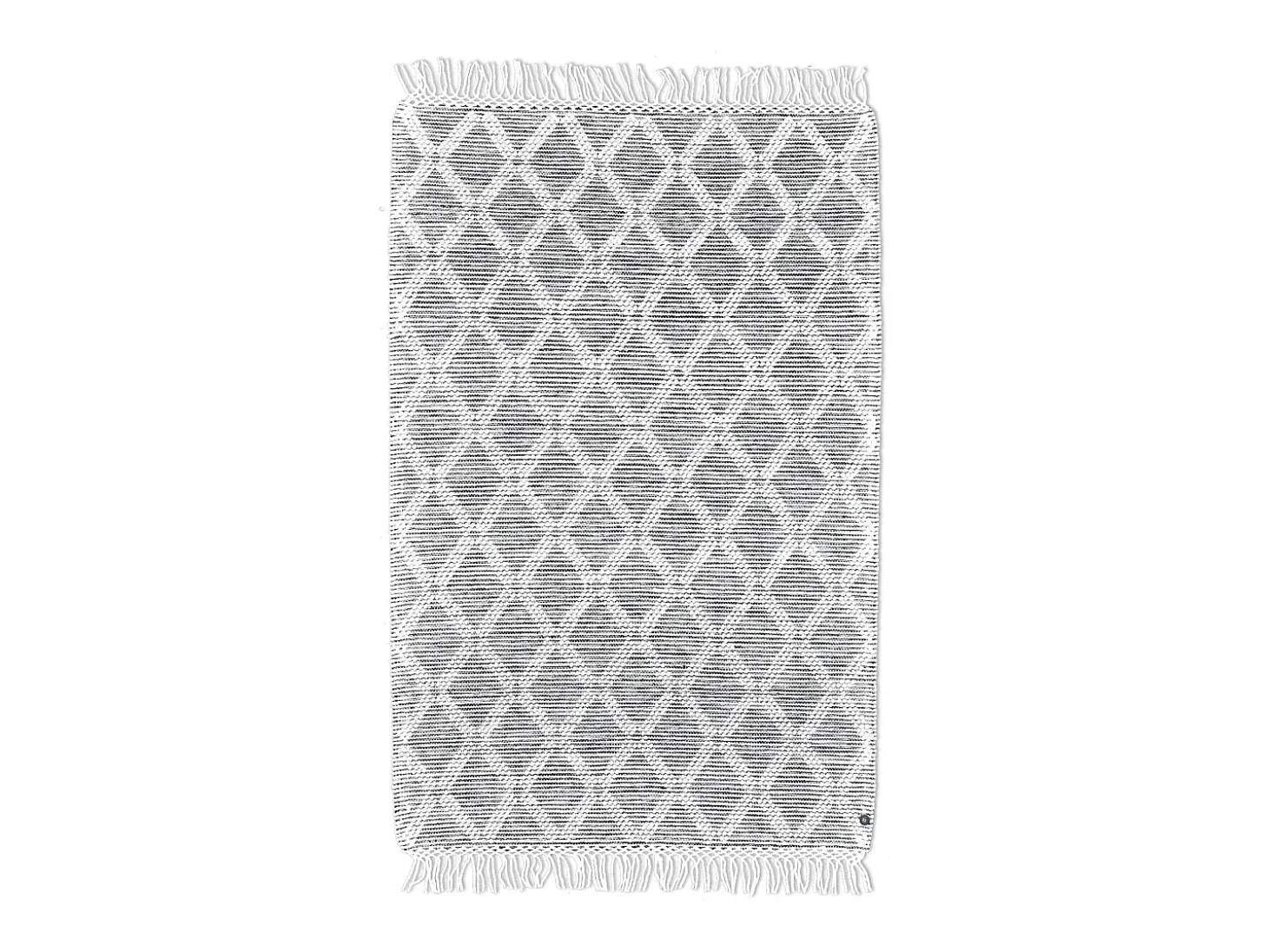 Tapete tecido à mão com design étnico 190x290 cm natural Colored Macrame