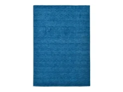 Tapete UNI tecido à mão 70x140 cm azul Holi