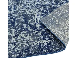 Tapete vintage - 160x230cm - azul marinho, branco - Nova Antique