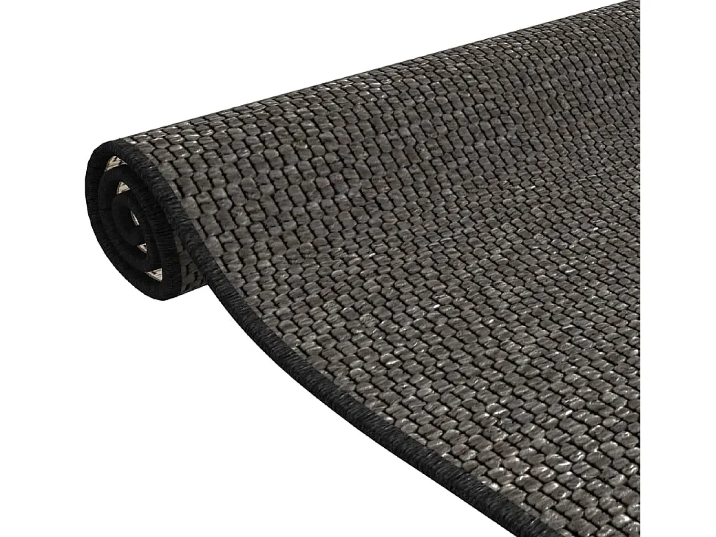 Tapete/passadeira 50x100 cm aspeto sisal antracite PT895692