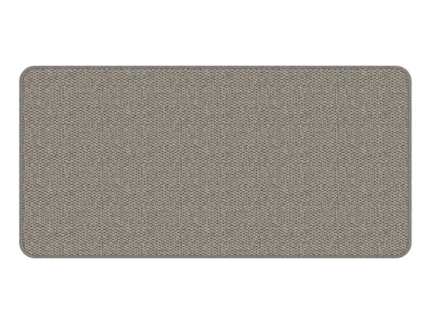 Tapete/passadeira 50x100 cm aspeto sisal prateado PT345518