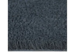 Tapetes porta 5 pcs 40x60 cm fibra coco tufada cinzento escuro PT310520