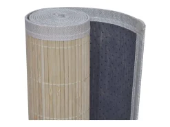 Tapetes retangulares de bambu natural 4 pcs 120x180 cm PT504268
